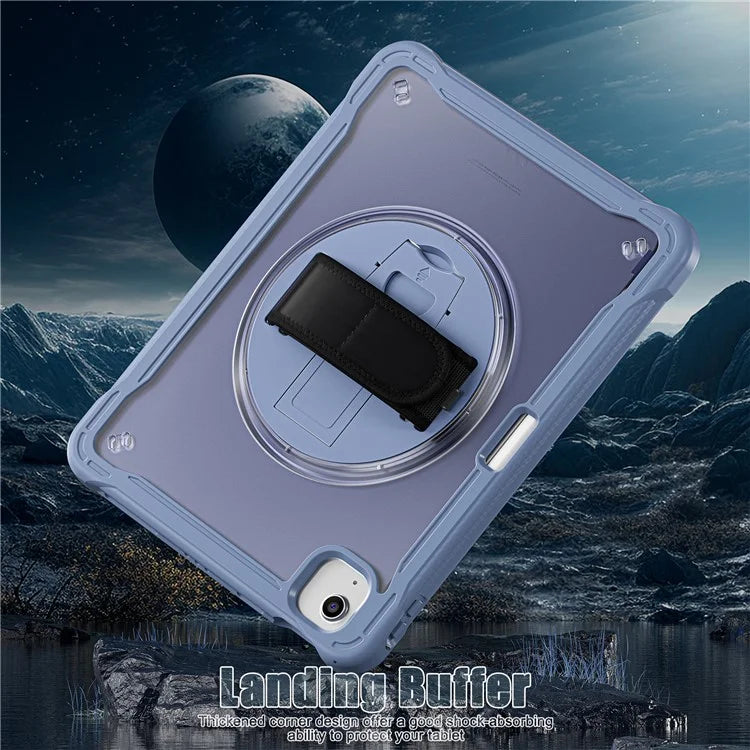 For iPad Air 11 (2024) / Air (2022) / (2020) / iPad Pro 11 (2022) / (2021) / (2020) / (2018) Case Hand Strap Kickstand Cover