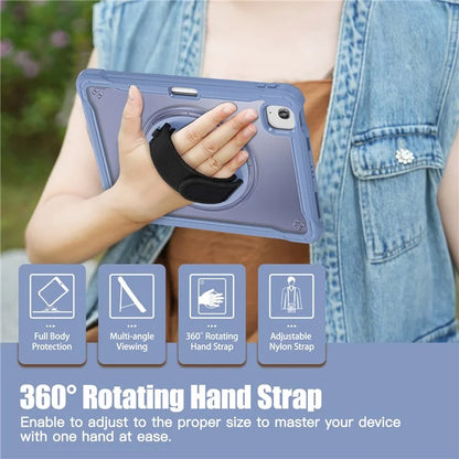 For iPad Air 11 (2024) / Air (2022) / (2020) / iPad Pro 11 (2022) / (2021) / (2020) / (2018) Case Hand Strap Kickstand Cover