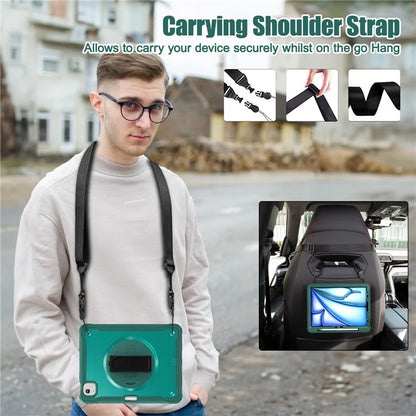 For iPad Air 11 (2024) / Air (2022) / (2020) / iPad Pro 11 (2022) / (2021) / (2020) / (2018) Case Kickstand Cover with Shoulder Strap
