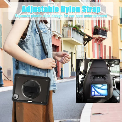 For iPad Air 11 (2024) / Air (2022) / (2020) / iPad Pro 11 (2022) / (2021) / (2020) / (2018) Case Kickstand Cover with Shoulder Strap