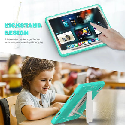 For iPad Air 13 (2024) / iPad Pro 12.9 (2022) / (2021) / (2020) / (2018) Case PC+Silicone Kickstand Tablet Cover