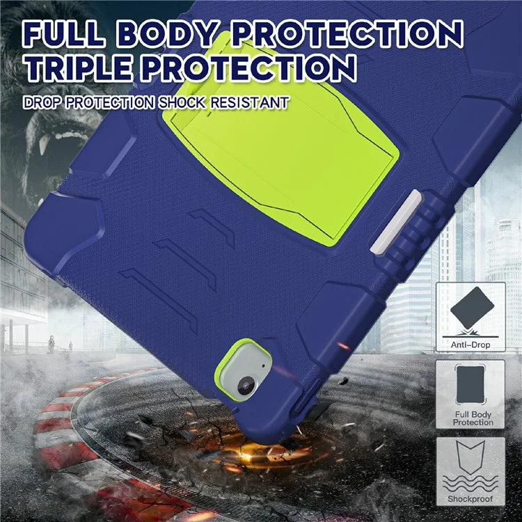 For iPad Air 13 (2024) / iPad Pro 12.9 (2022) / (2021) / (2020) / (2018) Case PC+Silicone Kickstand Tablet Cover