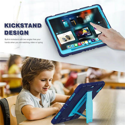 For iPad Air 13 (2024) / iPad Pro 12.9 (2022) / (2021) / (2020) / (2018) Case PC+Silicone Kickstand Tablet Cover