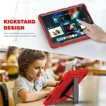 For iPad Air 13 (2024) / iPad Pro 12.9 (2022) / (2021) / (2020) / (2018) Case PC+Silicone Kickstand Tablet Cover