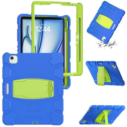 For iPad Air 13 (2024) / iPad Pro 12.9 (2022) / (2021) / (2020) / (2018) Case PC+Silicone Kickstand Tablet Cover
