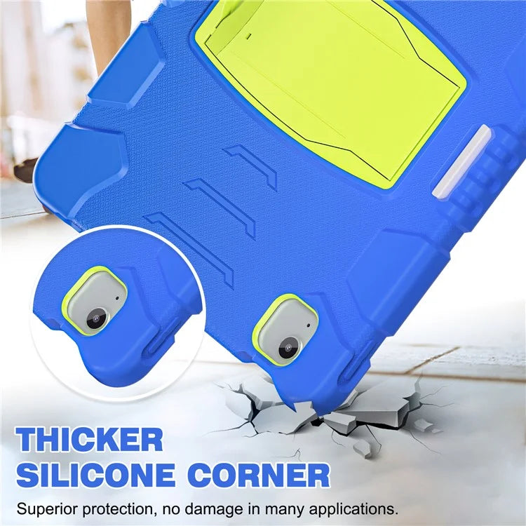 For iPad Air 13 (2024) / iPad Pro 12.9 (2022) / (2021) / (2020) / (2018) Case PC+Silicone Kickstand Tablet Cover