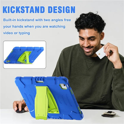 For iPad Air 13 (2024) / iPad Pro 12.9 (2022) / (2021) / (2020) / (2018) Case PC+Silicone Kickstand Tablet Cover
