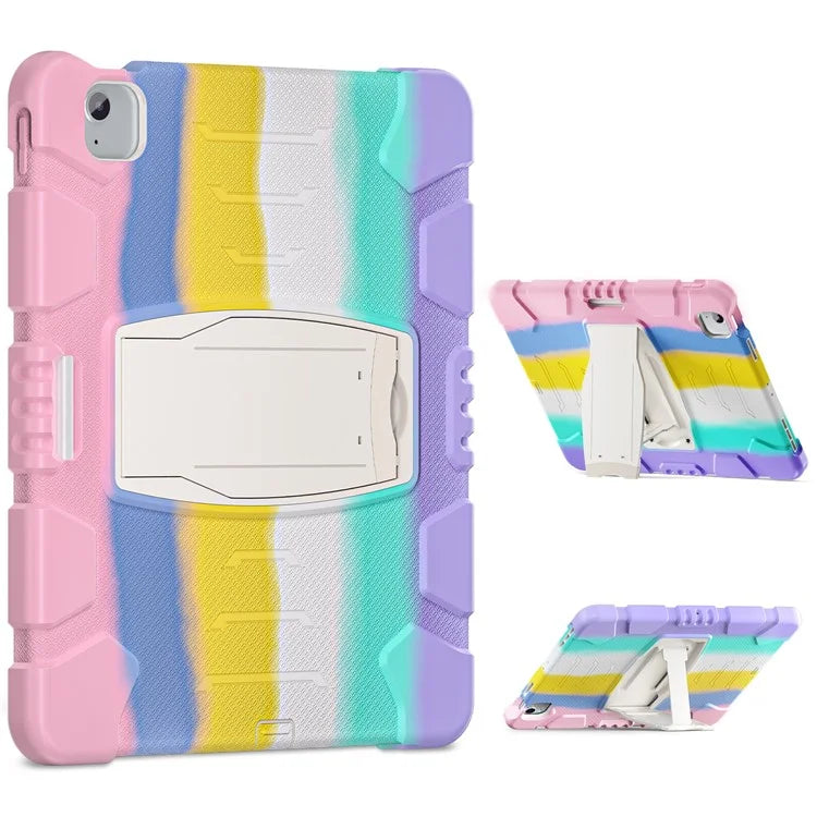For iPad Air 13 (2024) / iPad Pro 12.9 (2022) / (2021) / (2020) / (2018) Case PC+Silicone Kickstand Tablet Cover