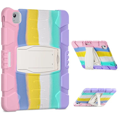 For iPad Air 13 (2024) / iPad Pro 12.9 (2022) / (2021) / (2020) / (2018) Case PC+Silicone Kickstand Tablet Cover