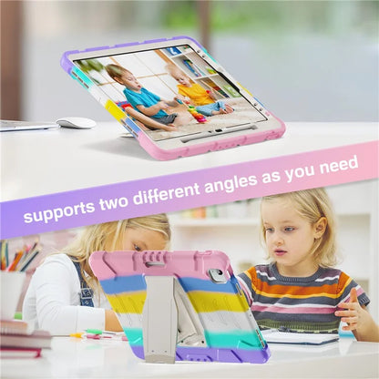 For iPad Air 13 (2024) / iPad Pro 12.9 (2022) / (2021) / (2020) / (2018) Case PC+Silicone Kickstand Tablet Cover