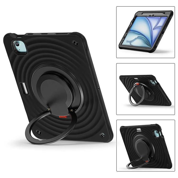 For iPad Air 11 (2024) / Air (2022) / (2020) / iPad Pro 11 (2022) / (2021) / (2020) / (2018) Case Hand Grip Kickstand Tablet Cover