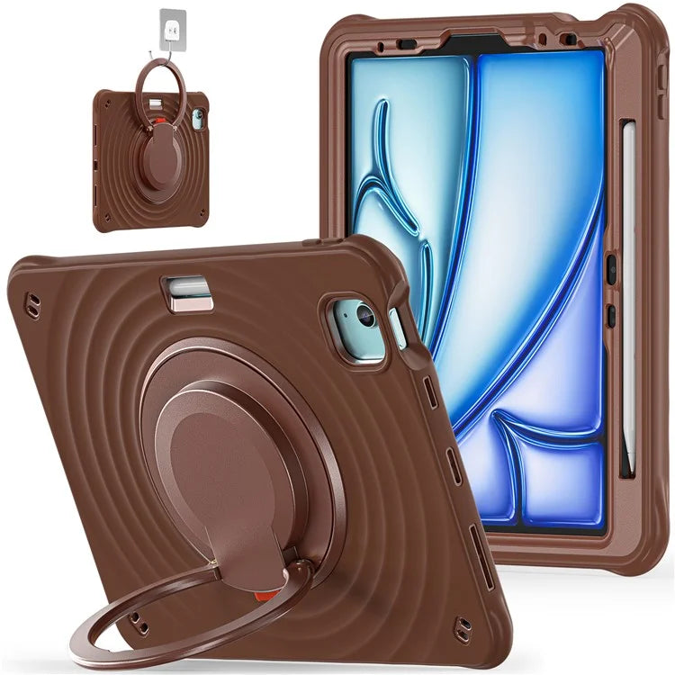 For iPad Air 11 (2024) / Air (2022) / (2020) / iPad Pro 11 (2022) / (2021) / (2020) / (2018) Case Hand Grip Kickstand Tablet Cover