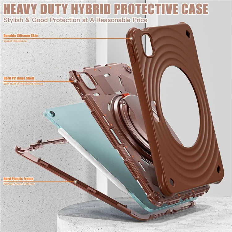 For iPad Air 11 (2024) / Air (2022) / (2020) / iPad Pro 11 (2022) / (2021) / (2020) / (2018) Case Hand Grip Kickstand Tablet Cover