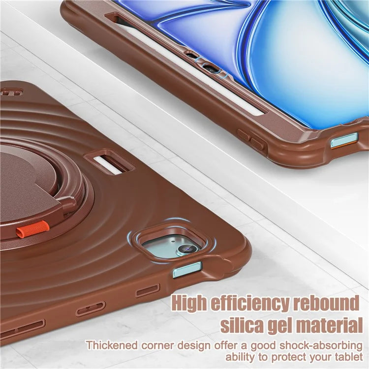 For iPad Air 11 (2024) / Air (2022) / (2020) / iPad Pro 11 (2022) / (2021) / (2020) / (2018) Case Hand Grip Kickstand Tablet Cover