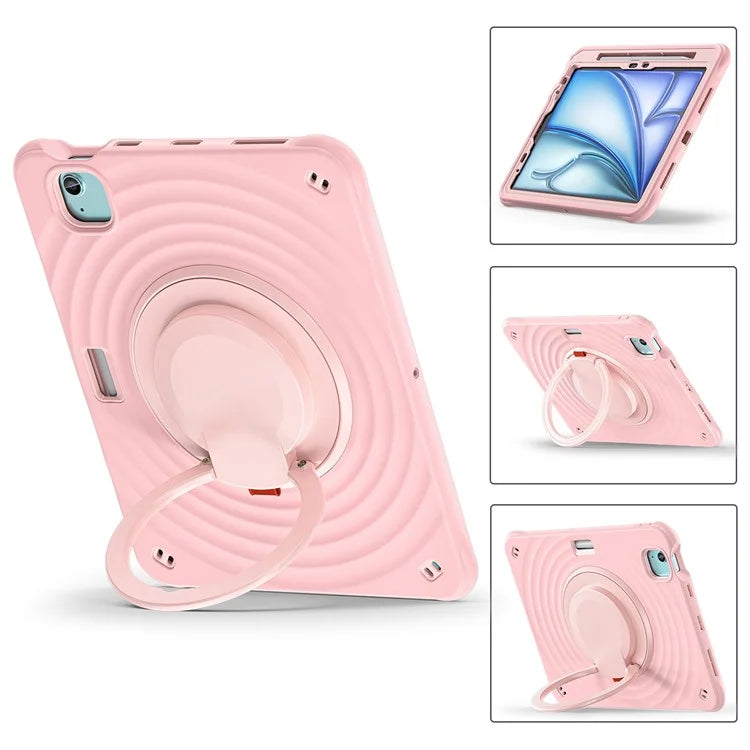 For iPad Air 11 (2024) / Air (2022) / (2020) / iPad Pro 11 (2022) / (2021) / (2020) / (2018) Case Hand Grip Kickstand Tablet Cover