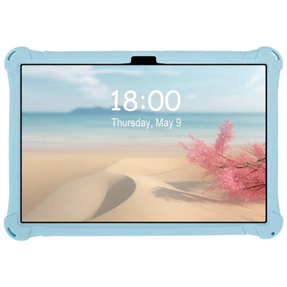 For Samsung Galaxy Tab A9+ X216 Case Rotatable Kickstand Cute Cartoon Silicone Tablet Cover with Lanyard