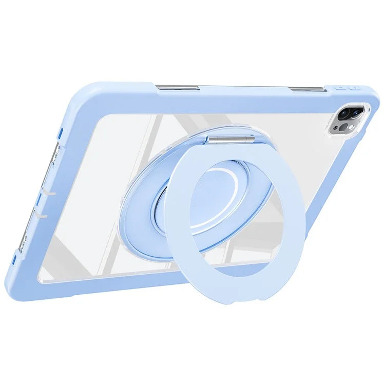 For iPad Pro 11 (2022) / (2021) / (2020) / Air (2022) / (2020) Case Swivel Kickstand PC+Silicone Anti-Drop Tablet Cover
