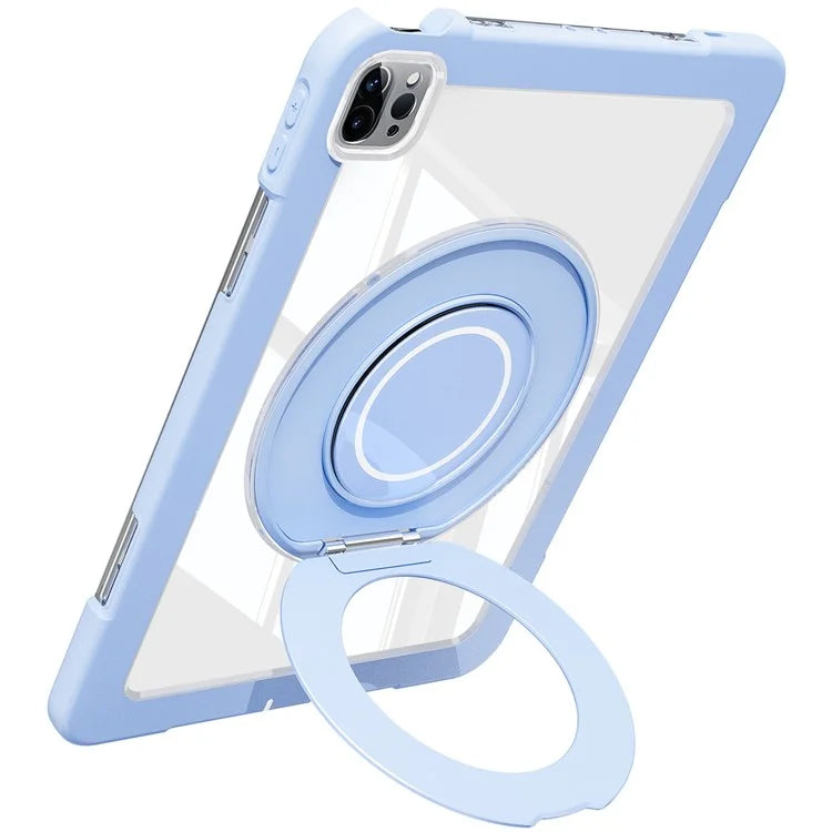 For iPad Pro 11 (2022) / (2021) / (2020) / Air (2022) / (2020) Case Swivel Kickstand PC+Silicone Anti-Drop Tablet Cover