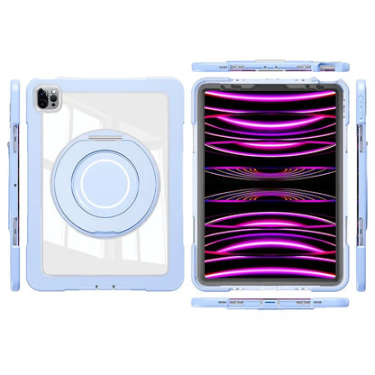 For iPad Pro 11 (2022) / (2021) / (2020) / Air (2022) / (2020) Case Swivel Kickstand PC+Silicone Anti-Drop Tablet Cover