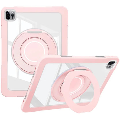For iPad Pro 11 (2022) / (2021) / (2020) / Air (2022) / (2020) Case Swivel Kickstand PC+Silicone Anti-Drop Tablet Cover