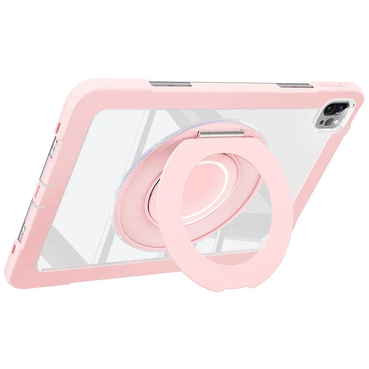 For iPad Pro 11 (2022) / (2021) / (2020) / Air (2022) / (2020) Case Swivel Kickstand PC+Silicone Anti-Drop Tablet Cover
