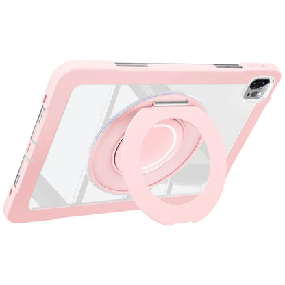 For iPad Pro 11 (2022) / (2021) / (2020) / Air (2022) / (2020) Case Swivel Kickstand PC+Silicone Anti-Drop Tablet Cover