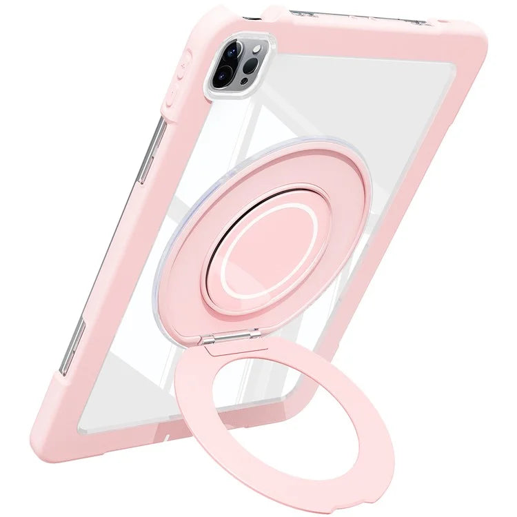 For iPad Pro 11 (2022) / (2021) / (2020) / Air (2022) / (2020) Case Swivel Kickstand PC+Silicone Anti-Drop Tablet Cover