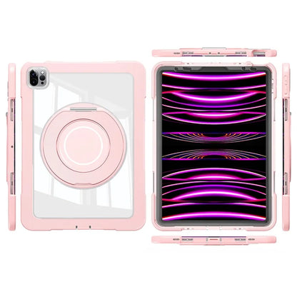 For iPad Pro 11 (2022) / (2021) / (2020) / Air (2022) / (2020) Case Swivel Kickstand PC+Silicone Anti-Drop Tablet Cover