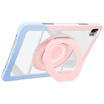 For iPad Pro 11 (2022) / (2021) / (2020) / Air (2022) / (2020) Case Swivel Kickstand PC+Silicone Anti-Drop Tablet Cover