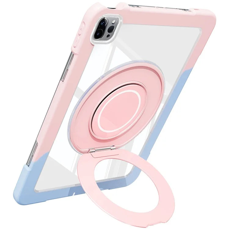 For iPad Pro 11 (2022) / (2021) / (2020) / Air (2022) / (2020) Case Swivel Kickstand PC+Silicone Anti-Drop Tablet Cover