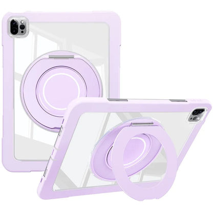 For iPad Pro 11 (2022) / (2021) / (2020) / Air (2022) / (2020) Case Swivel Kickstand PC+Silicone Anti-Drop Tablet Cover