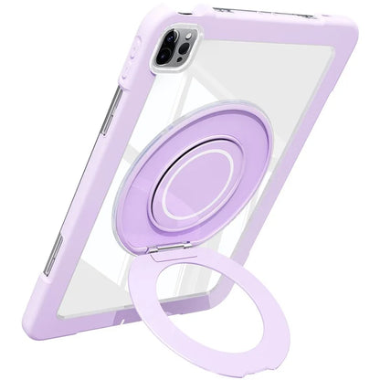 For iPad Pro 11 (2022) / (2021) / (2020) / Air (2022) / (2020) Case Swivel Kickstand PC+Silicone Anti-Drop Tablet Cover