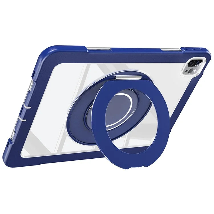 For iPad Pro 11 (2022) / (2021) / (2020) / Air (2022) / (2020) Case Swivel Kickstand PC+Silicone Anti-Drop Tablet Cover
