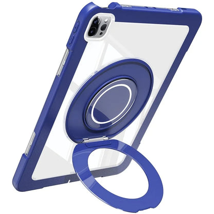 For iPad Pro 11 (2022) / (2021) / (2020) / Air (2022) / (2020) Case Swivel Kickstand PC+Silicone Anti-Drop Tablet Cover