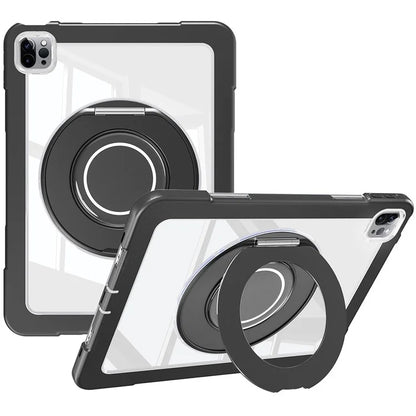 For iPad Pro 11 (2022) / (2021) / (2020) / Air (2022) / (2020) Case Swivel Kickstand PC+Silicone Anti-Drop Tablet Cover