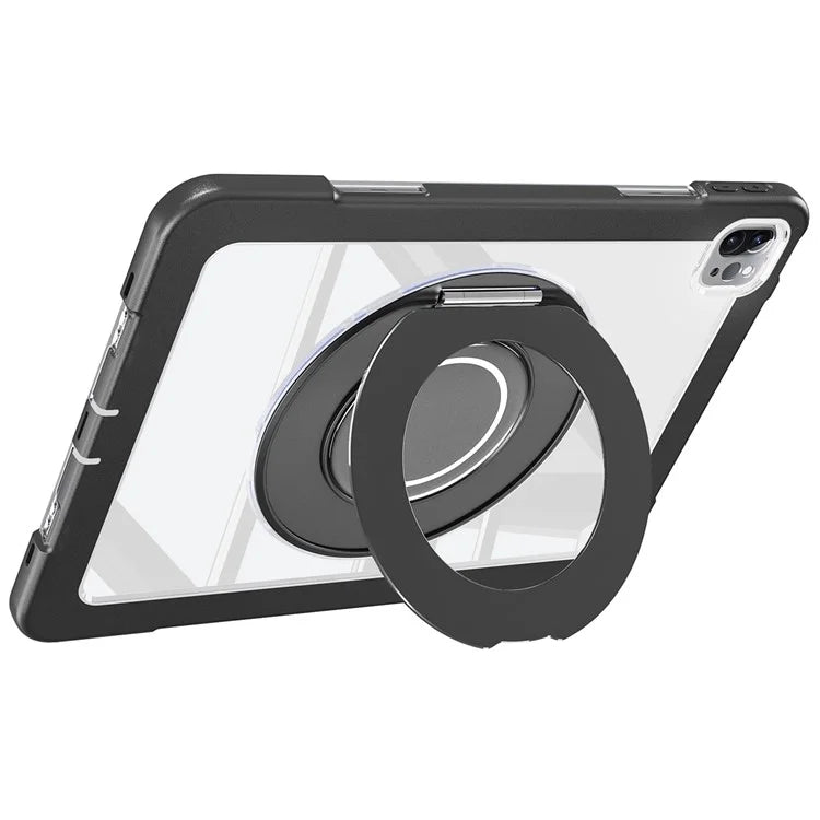 For iPad Pro 11 (2022) / (2021) / (2020) / Air (2022) / (2020) Case Swivel Kickstand PC+Silicone Anti-Drop Tablet Cover
