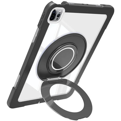 For iPad Pro 11 (2022) / (2021) / (2020) / Air (2022) / (2020) Case Swivel Kickstand PC+Silicone Anti-Drop Tablet Cover