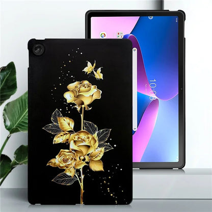 For Lenovo Tab M10 Plus (3rd Gen) TPU Case Pattern Printing Slim Tablet Protective Cover