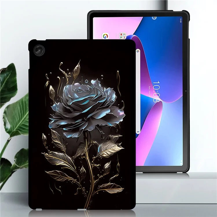 For Lenovo Tab M10 Plus (3rd Gen) TPU Case Pattern Printing Slim Tablet Protective Cover
