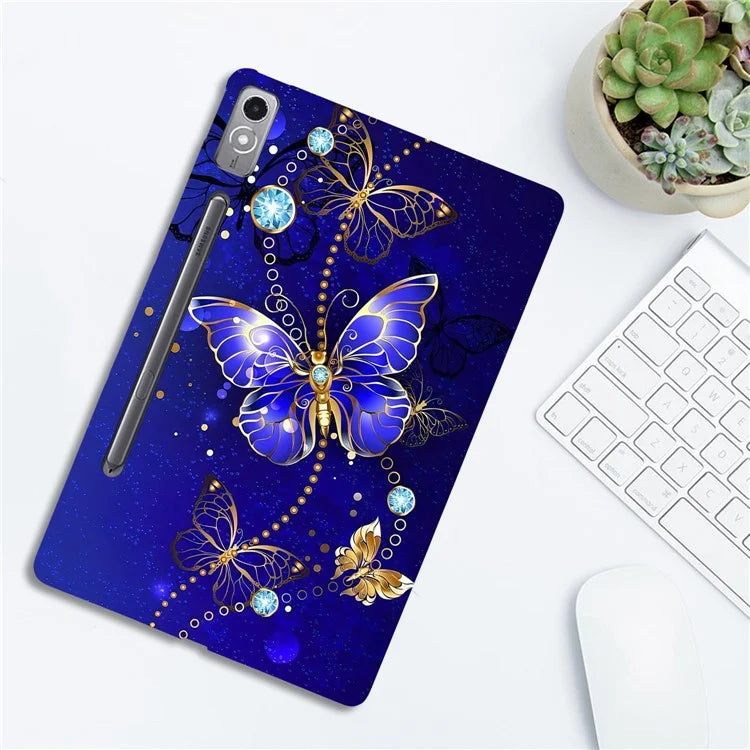 For Lenovo Tab P12 TPU Case Pattern Printing Slim Tablet Protective Cover