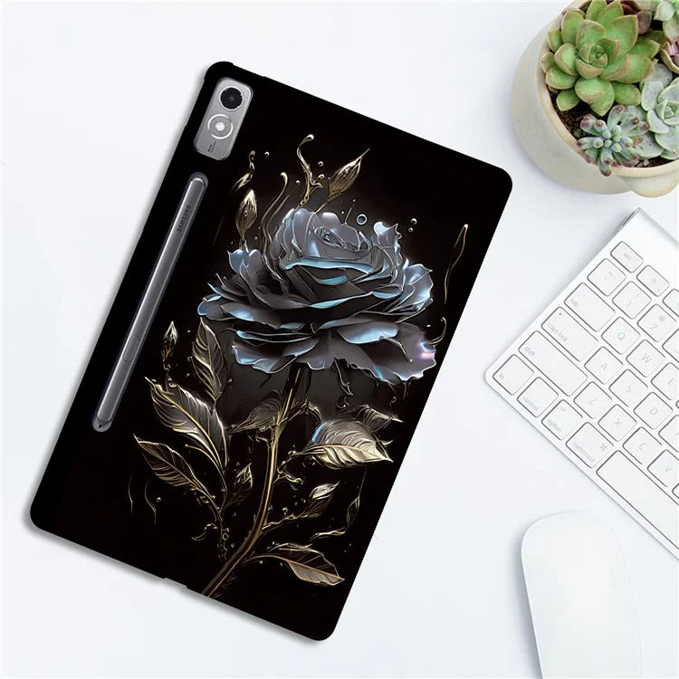 For Lenovo Tab P12 TPU Case Pattern Printing Slim Tablet Protective Cover