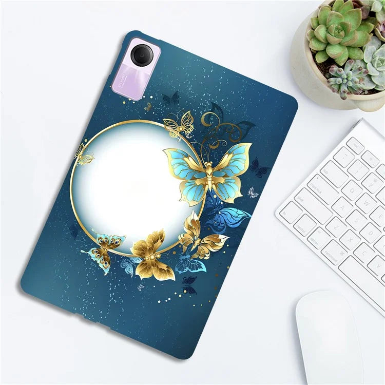 For Xiaomi Redmi Pad SE TPU Case Pattern Printing Slim Tablet Protective Cover
