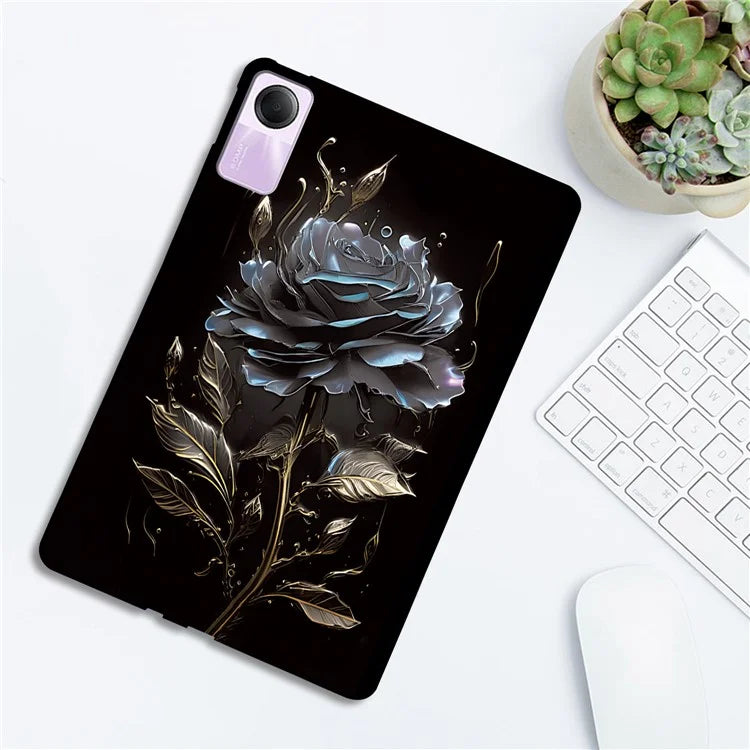 For Xiaomi Redmi Pad SE TPU Case Pattern Printing Slim Tablet Protective Cover