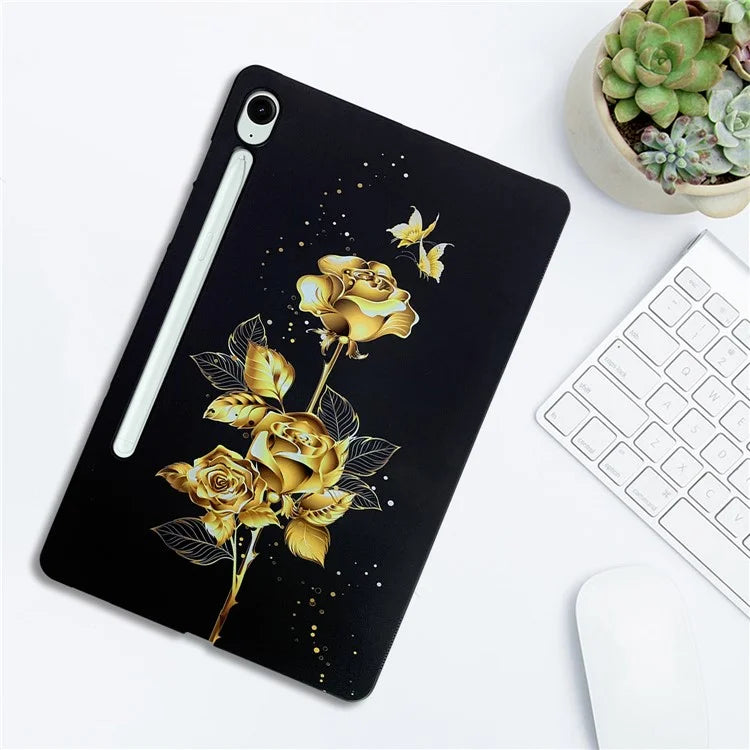 For Samsung Galaxy Tab S9 FE  /  Tab S9 TPU Case Pattern Printing Slim Tablet Protective Cover