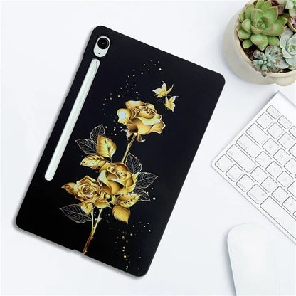For Samsung Galaxy Tab S9 FE  /  Tab S9 TPU Case Pattern Printing Slim Tablet Protective Cover