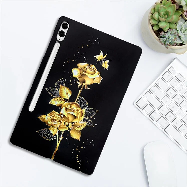 For Samsung Galaxy Tab S9 FE+  /  Tab S9+ TPU Case Pattern Printing Slim Tablet Protective Cover