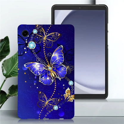 For Samsung Galaxy Tab A9 TPU Case Pattern Printing Slim Tablet Protective Cover
