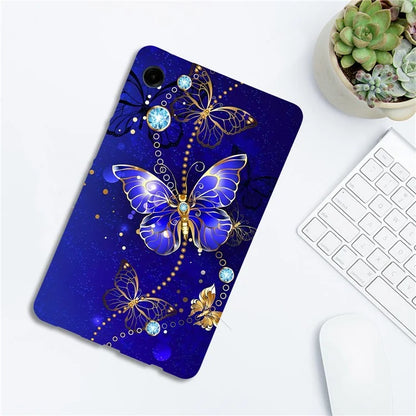 For Samsung Galaxy Tab A9 TPU Case Pattern Printing Slim Tablet Protective Cover