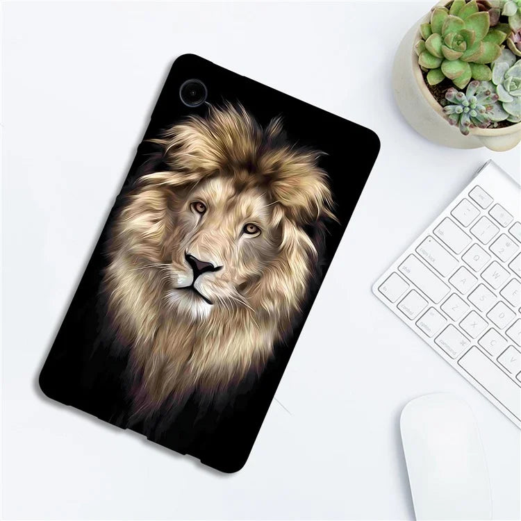 For Samsung Galaxy Tab A9 TPU Case Pattern Printing Slim Tablet Protective Cover