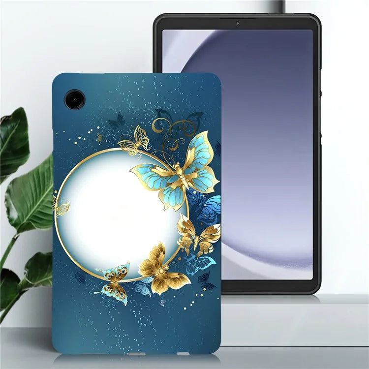 For Samsung Galaxy Tab A9 TPU Case Pattern Printing Slim Tablet Protective Cover